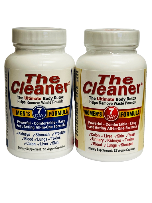 The Cleaner 7-Day Men's & Women's Formula Bundle - 52 Capsules Each by Century Systems