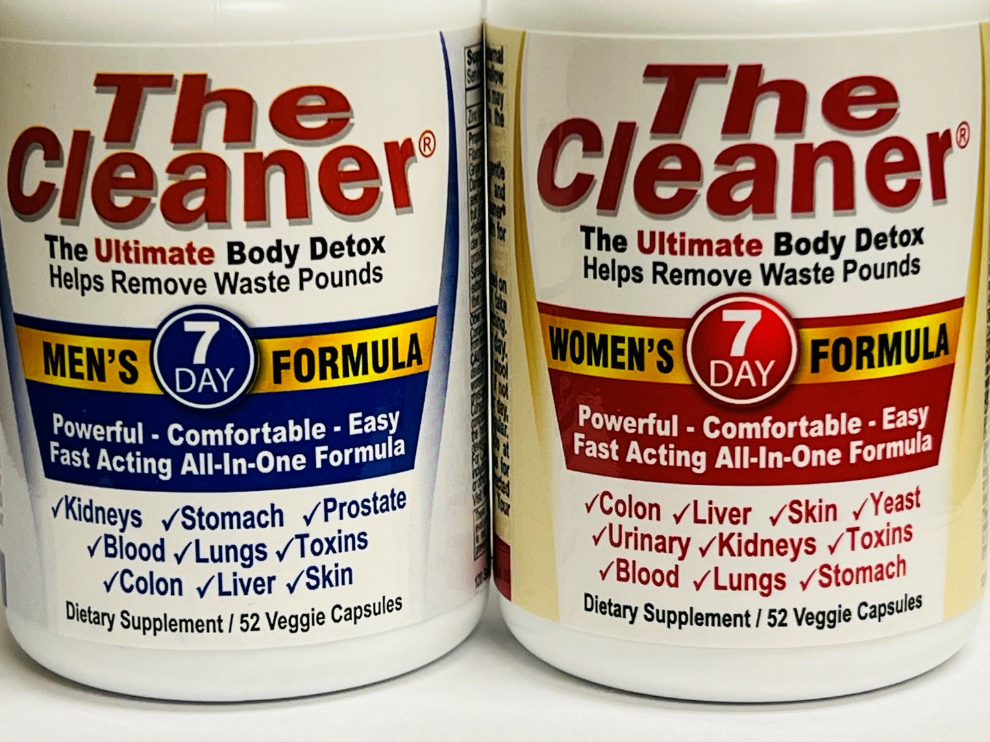 The Cleaner 7-Day Men's & Women's Formula Bundle - 52 Capsules Each by Century Systems