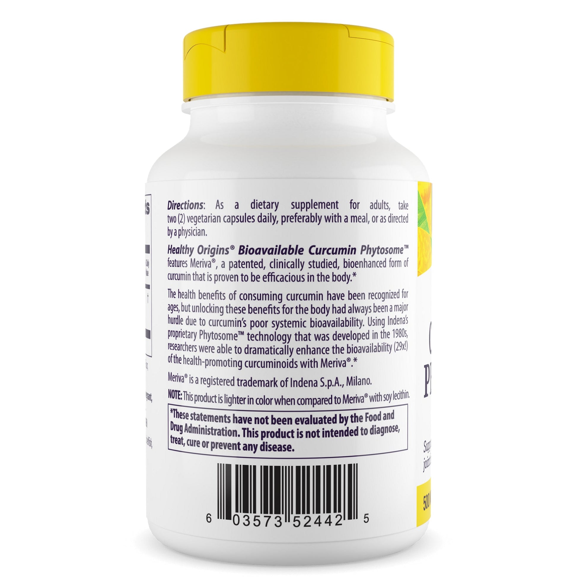 Curcumin Phytosome Featuring Meriva SF 500 mg 60 Veggie Caps by Healthy Origins best price