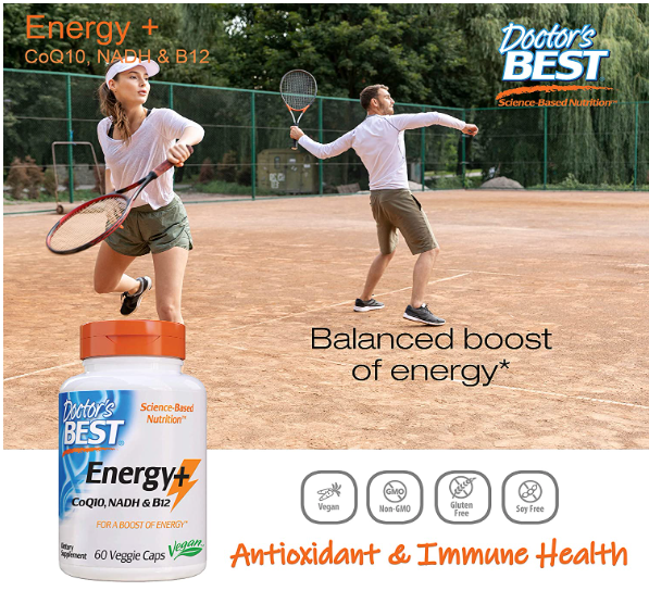 Energy + CoQ10, NADH & B12 60 Veggie Caps, by Doctor's Best