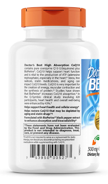 CoQ10 with BioPerine, 300 mg, 90 Veggie Softgels, by Doctor's Best