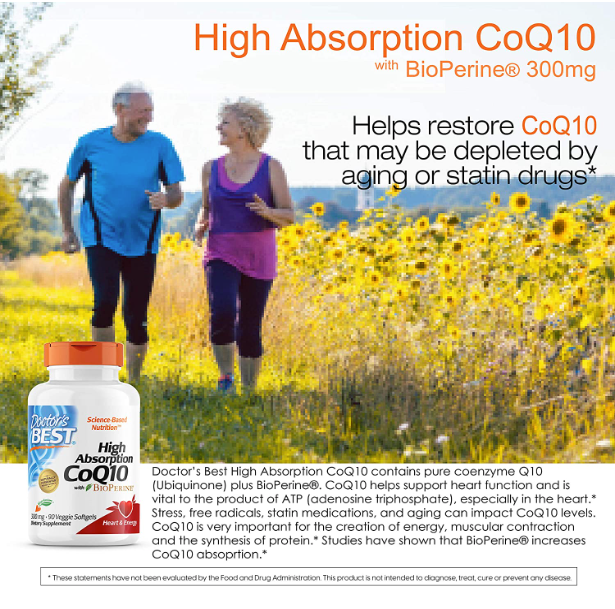 CoQ10 with BioPerine, 300 mg, 90 Veggie Softgels, by Doctor's Best