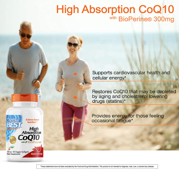 CoQ10 with BioPerine, 300 mg, 90 Veggie Softgels, by Doctor's Best