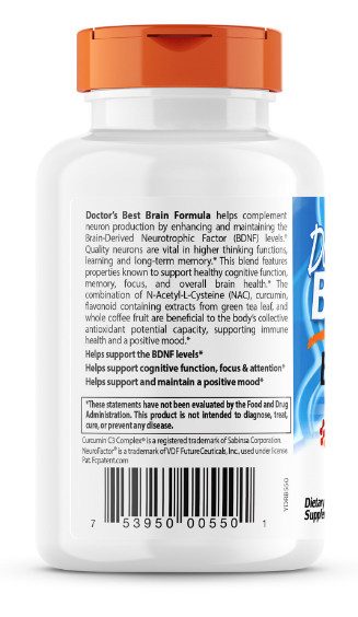 Neurotrophic Brain Formula (BDNF), 1000 mg, 90 Veggie Caps, by Doctor's Best