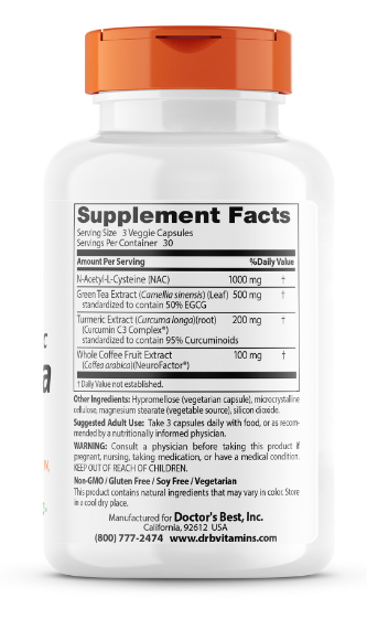 Neurotrophic Brain Formula (BDNF), 1000 mg, 90 Veggie Caps, by Doctor's Best