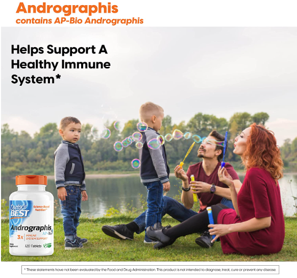 Andrographis Ap-Bio 200 mg 120 Tablets, by Doctor's Best