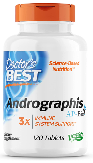 Andrographis Ap-Bio 200 mg 120 Tablets, by Doctor's Best