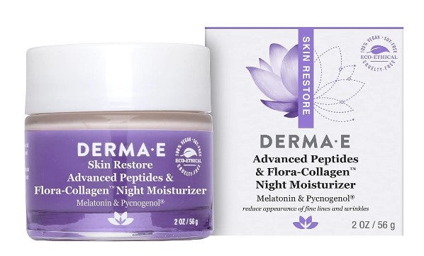 Advanced Peptides & Flora-Collagen Night Moisturizer, 2 oz (56 g), by DERMA-E