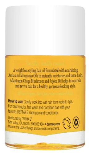 Styling Hair Repair Oil, 1 fl oz (30 ml), by DERMA-E