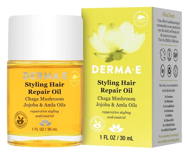 Styling Hair Repair Oil, 1 fl oz (30 ml), by DERMA-E