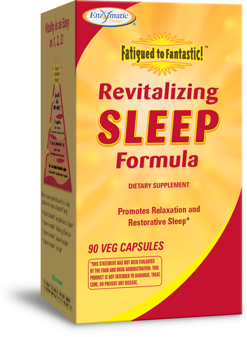 Fatigued to Fantastic Revitalizing Sleep Formula 90 Veg Capsules by Enzymatic Therapy