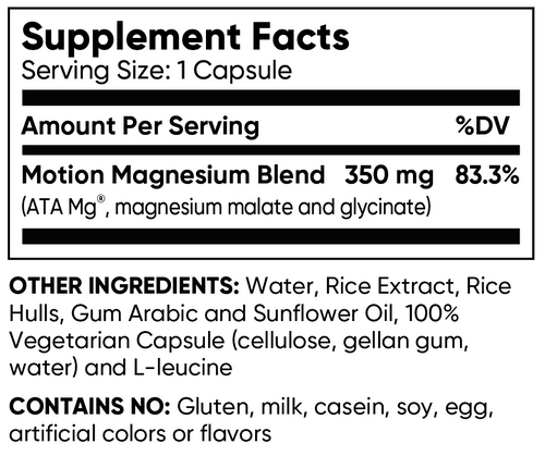 Magnesium Motion 120 Capsules