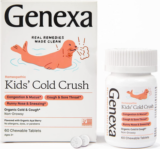 Kids' Cold Crush, 60 Acai Berry Chewable Tablets, by Genexa