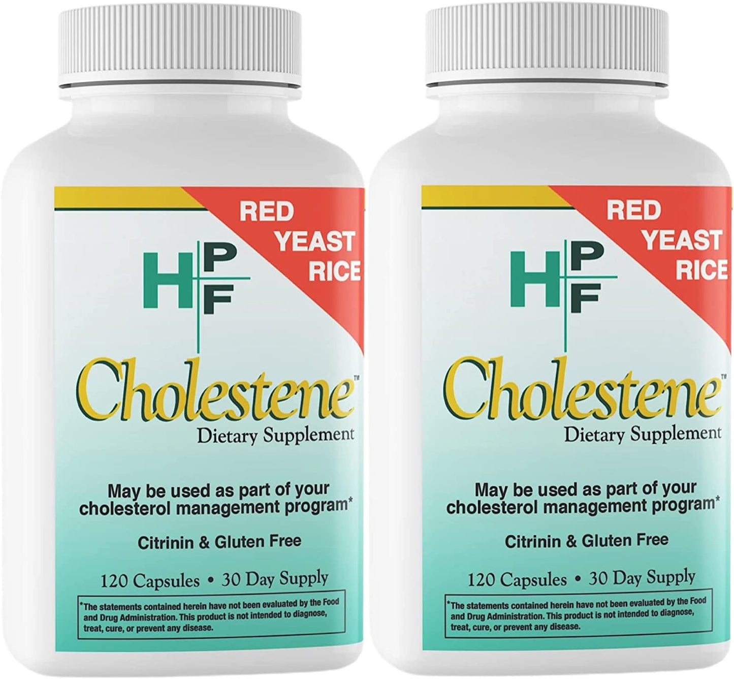 HPF Cholestene Red Yeast Rice 120 Capsules 2 pack - 2023