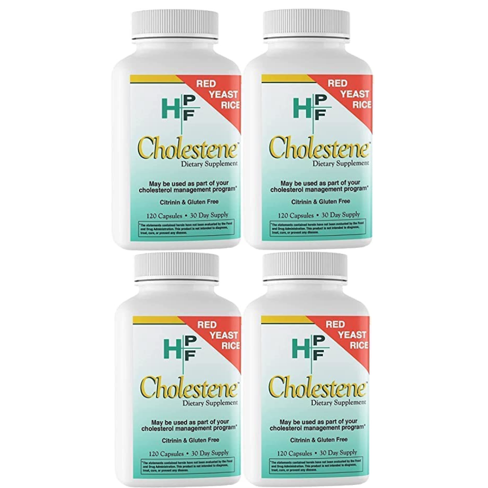 HPF Cholestene Red Yeast Rice 120 Capsules - 4 pack - B071VHGXWP