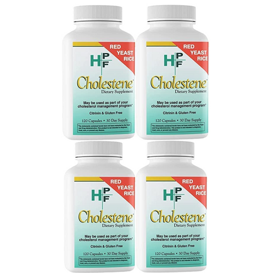 HPF Cholestene Red Yeast Rice 120 Capsules - 4 pack - B071VHGXWP