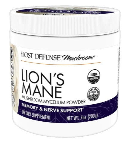 Host Defense Lion's Mane Powder 7 oz (200 g), by Fungi Perfecti