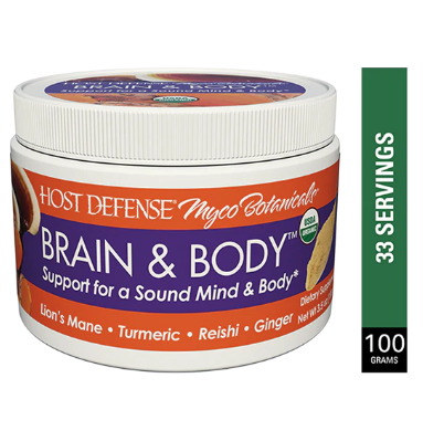 Host Defense MycoBotanicals Brain & Body Powder, 3.5oz (100g)