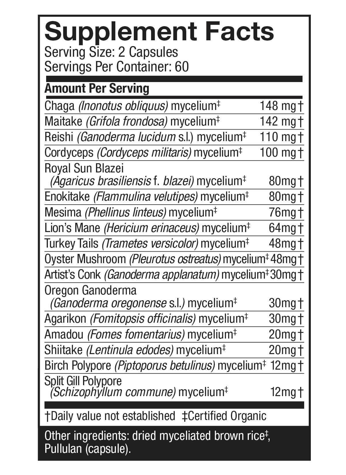 Host Defense MyCommunity 60 Vegetarian Capsules