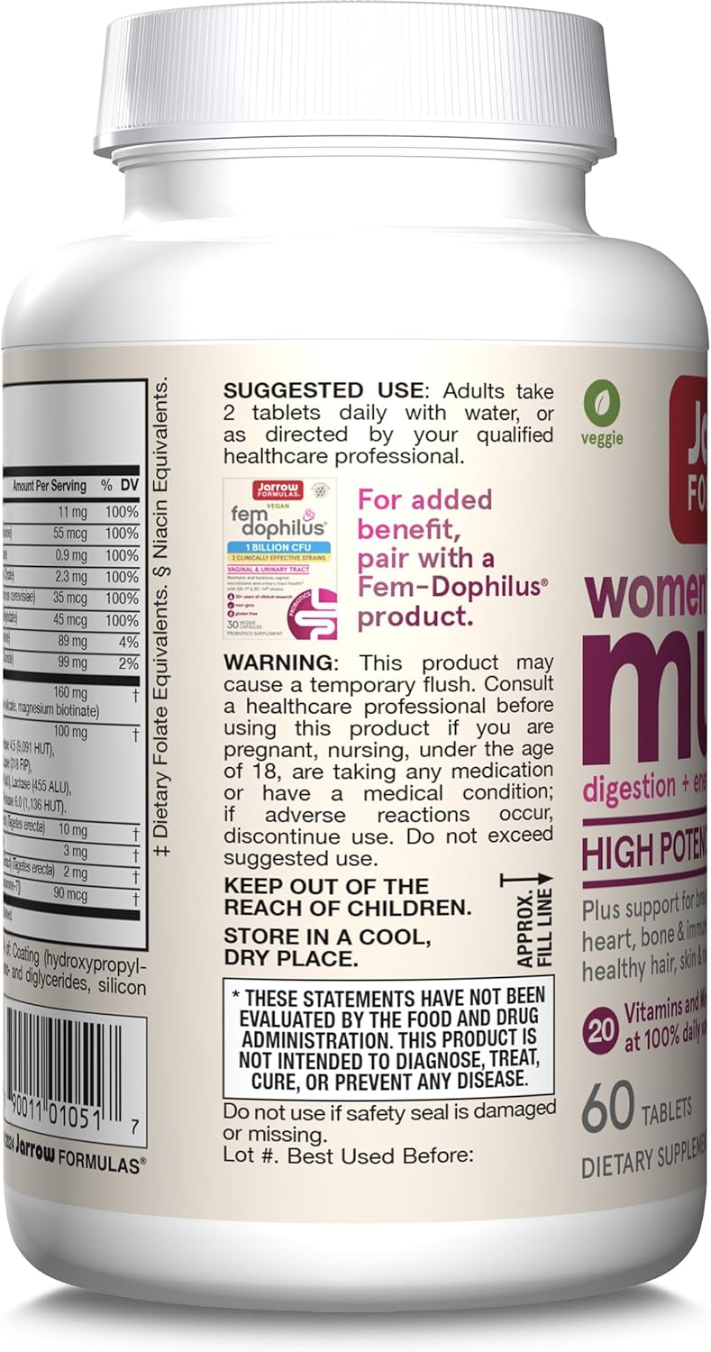 Women's Multi+ Multivitamin 60 Tablets by Jarrow Formulas