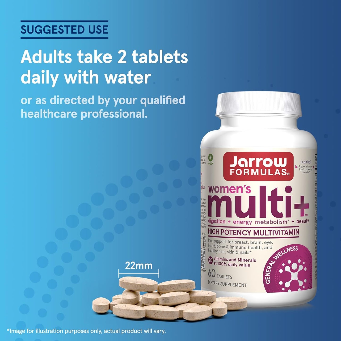 Women's Multi+ Multivitamin 60 Tablets by Jarrow Formulas