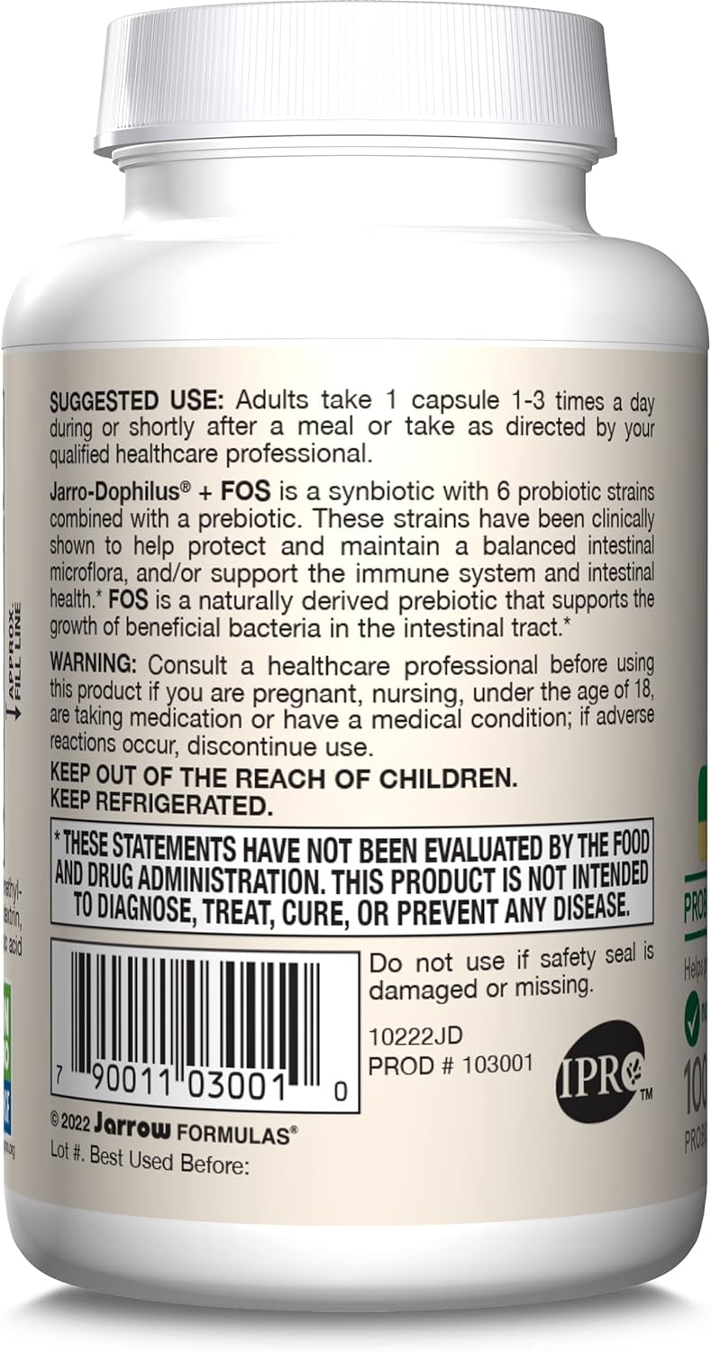 Jarro-Dophilus + FOS 100 Capsules