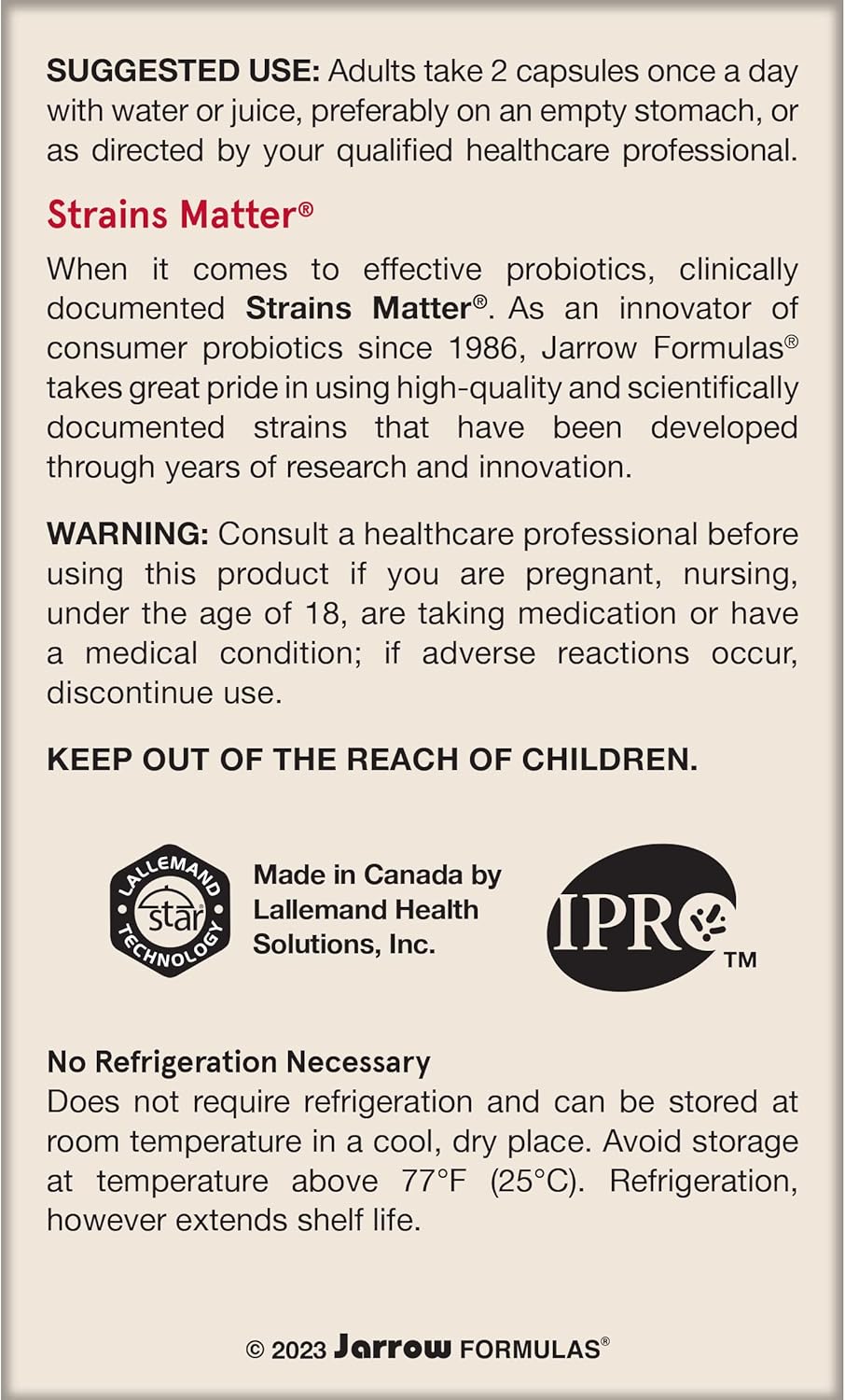 Jarro-Dophilus EPS 10 Billion CFU 120 Veggie Caps