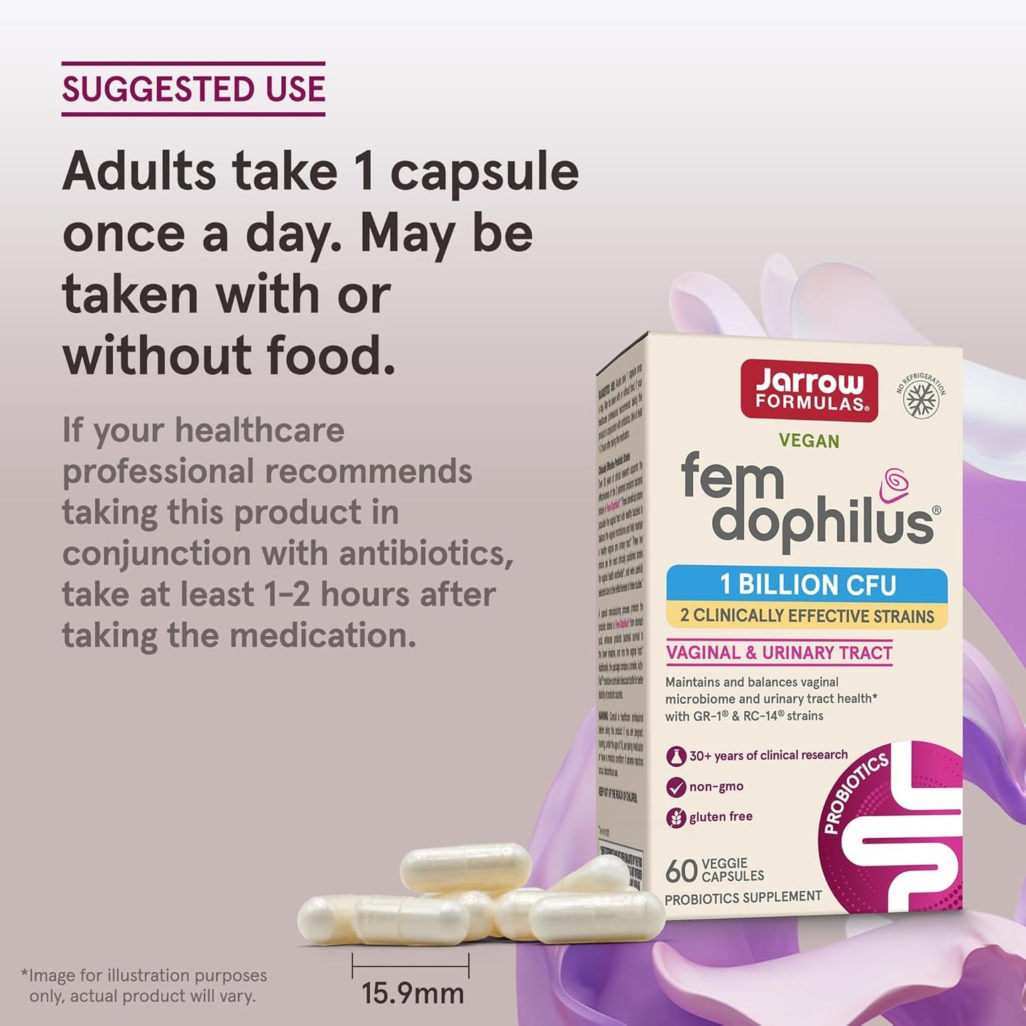 Women's Fem-Dophilus Shelf Stable 60 Veggie Caps