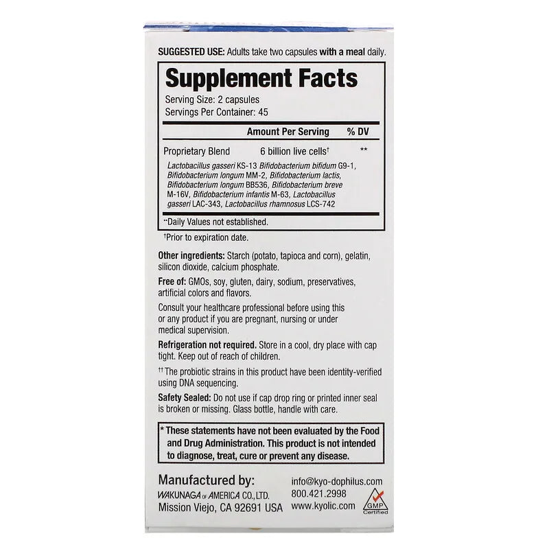Kyo-Dophilus 9 90 Capsules