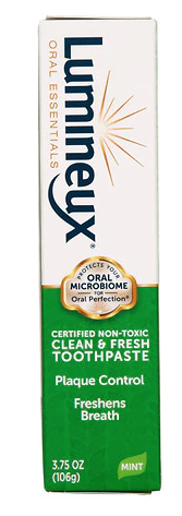 Clean & Fresh Toothpaste 3.75 oz - Mint, by Lumineux