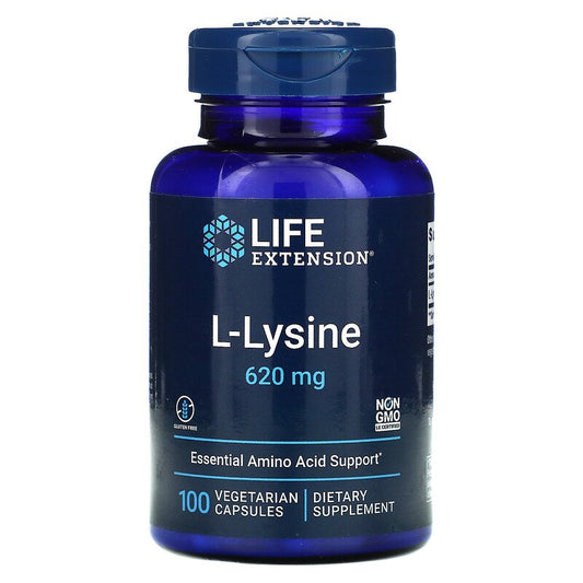 L-Lysine 620 mg 100 Vegetarian Capsules  Best Price