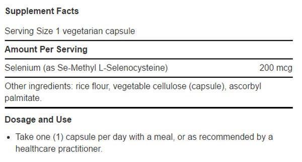 Se-Methyl L-Selenocysteine 200 mcg 90 Vege Caps by Life Extension best price