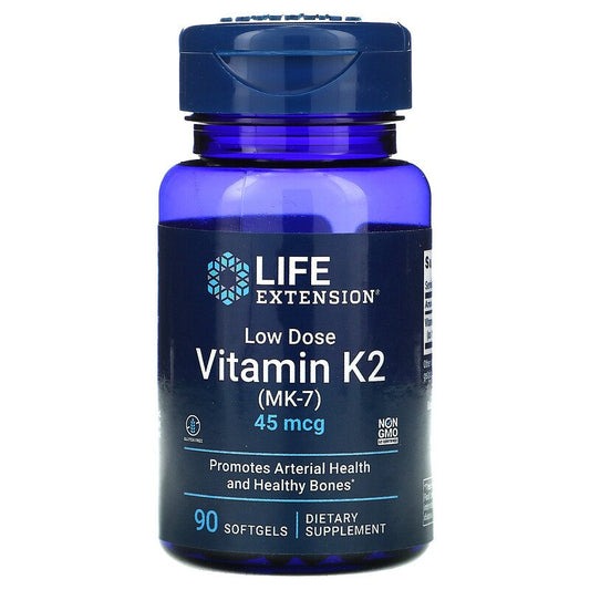 Low-Dose Vitamin K2 (MK-7) 45 mcg 90 sgels by Life Extension best price