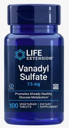 Vanadyl Sulfate 7.5 mg 100 Vegetarian Tablets