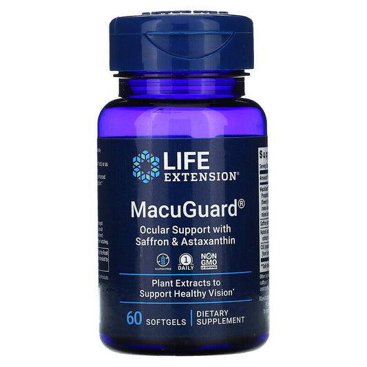 MacuGuard Ocular Support with Saffron & Astaxanthin 60 Softgels