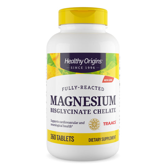 Magnesium Bisglycinate Chelate 360 Tablets by Healthy Origins best price