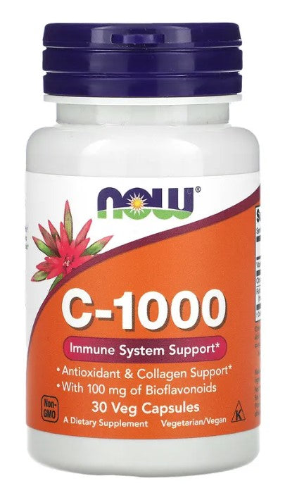 C-1000, 30 Veg Capsules, by NOW Foods