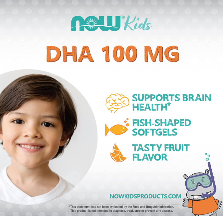 Kid's DHA Chewables, Tasty Fruit, 60 Softgels, by NOW