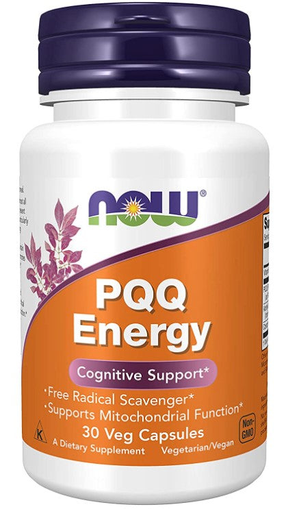 PQQ Energy 30 Veg Capsules, by NOW