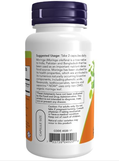 Moringa Leaf 90 Veg Capsules by NOW