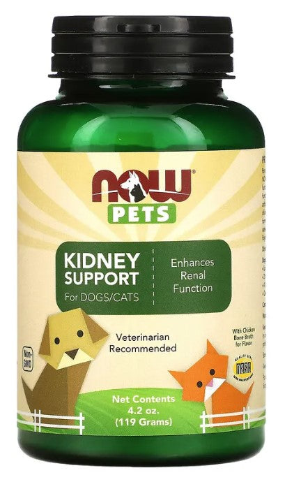 Kidney Support for Dogs/Cats, 4.2 oz (119 g), by NOW Pets