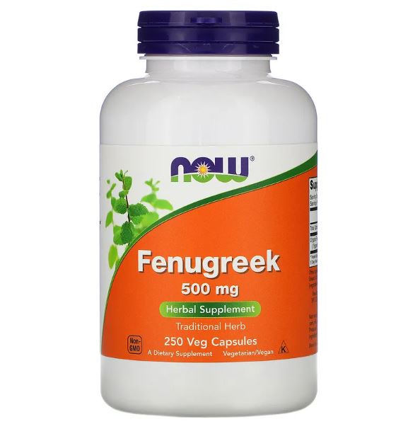 Fenugreek 500 mg 250 Veg Capsules - 2 Pack