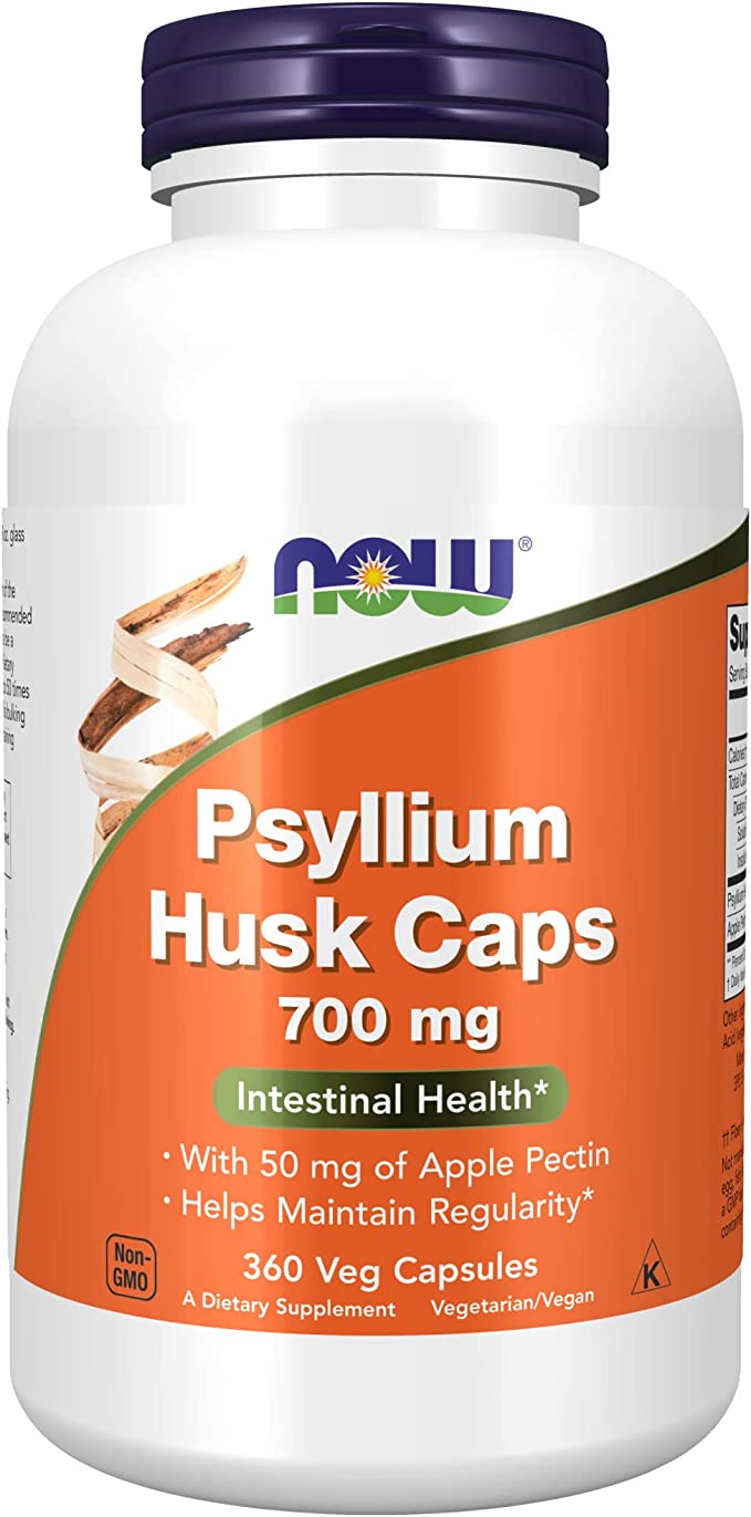 Psyllium Husk 700 mg - 360 Veg Capsules by NOW