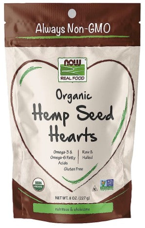 Organic Hemp Seed Hearts, 8oz (227 g), by Now Real Food