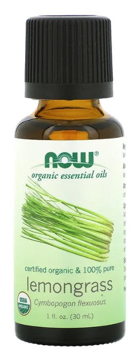 Lemongrass Oil, Organic, 1 fl oz (30 ml) by NOW Essential Oils