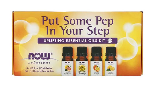 Put Some Pep in Your Step Essential Oils Kit - 4 Bottles by NOW