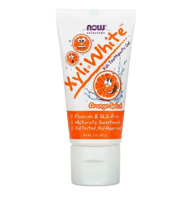 XyliWhite Kid's Toothpaste Gel Orange Splash 3.0 oz (85 g), by Now