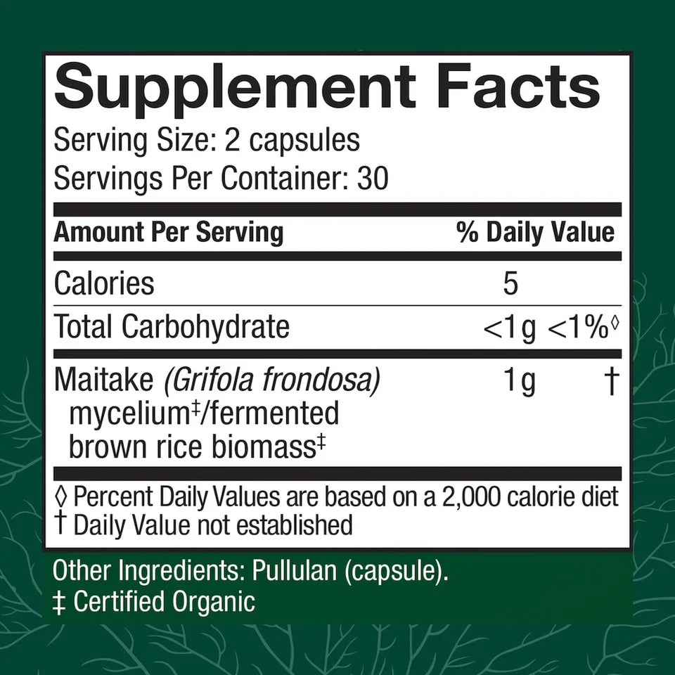 Host Defense Maitake 60 Vegetarian Capsules