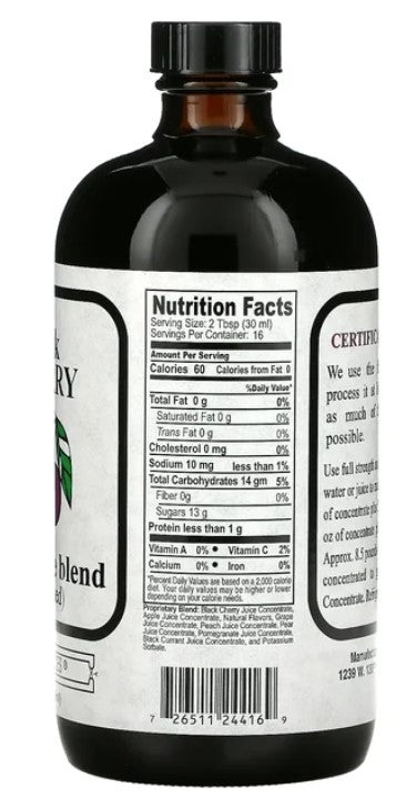 Black Cherry Concentrate Unsweetened 16 fl. oz. (480 mL), by Natural Sources