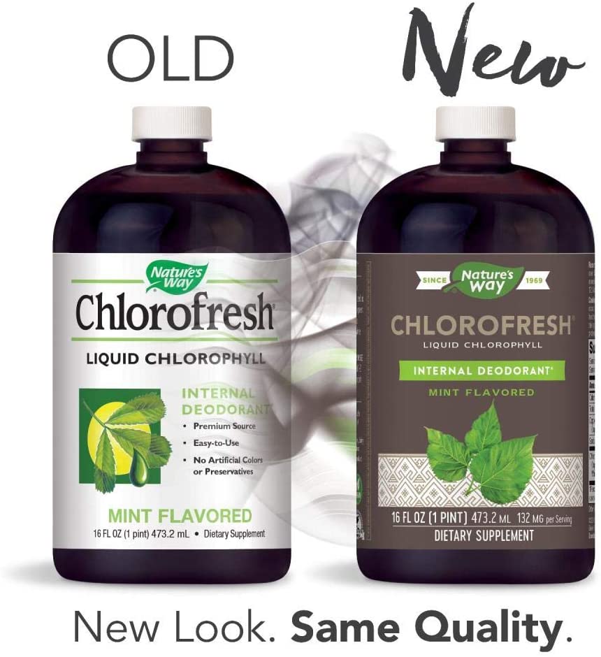 Chlorofresh Liquid Chlorophyll Mint Flavored 16 fl oz (473.2 ml) by Nature's Way